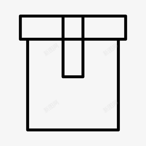 箱纸箱瓦楞纸箱图标svg_新图网 https://ixintu.com 包装箱 物流 瓦楞纸箱 纸箱