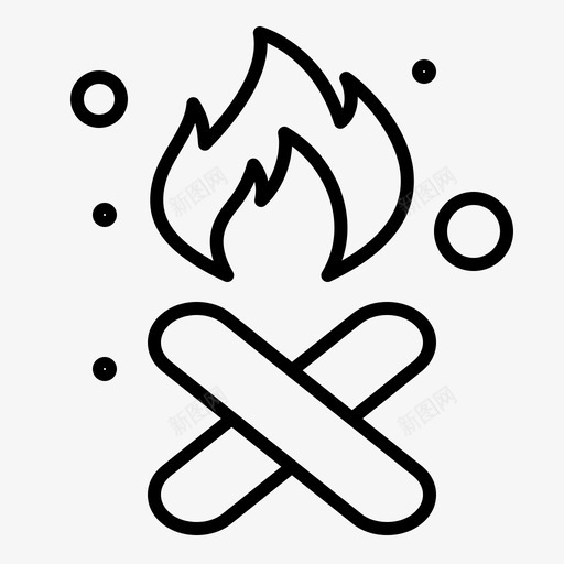 燃烧火灾垃圾图标svg_新图网 https://ixintu.com 垃圾 污染 污染常规大纲 火灾 烟雾 燃烧