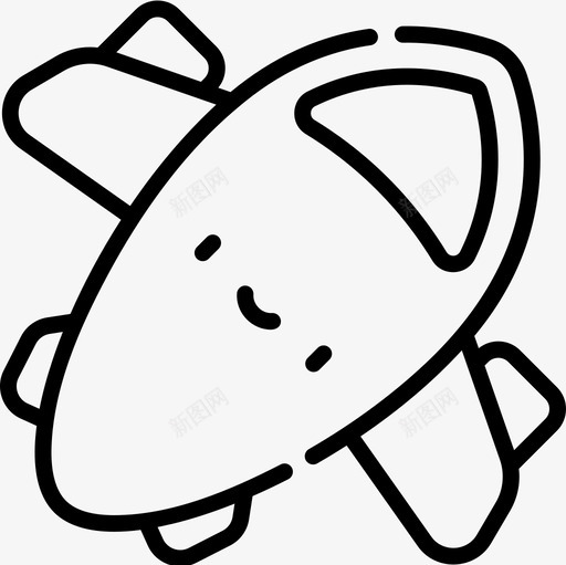 飞机智慧城市9直线型图标svg_新图网 https://ixintu.com 城市 智慧 直线 线型 飞机