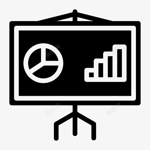演示文稿图表图形图标svg_新图网 https://ixintu.com 信息 图形 图表 实心 教育 文稿 演示 白板 统计