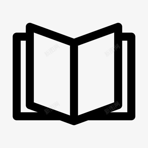 书电子书教育图标svg_新图网 https://ixintu.com 教育 电子书 阅读 页面