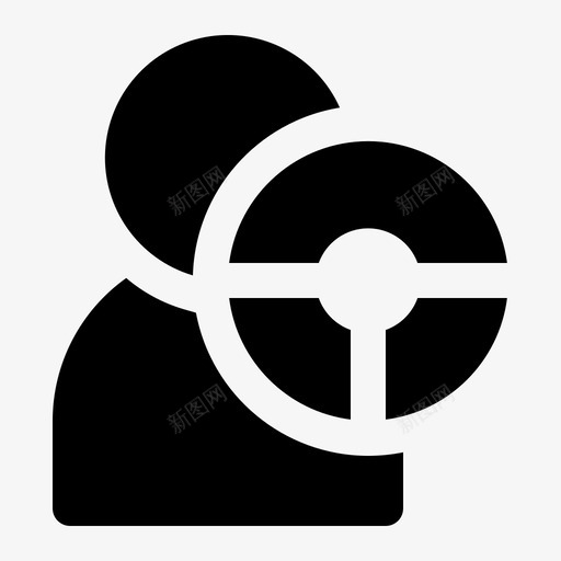 司机化身男人图标svg_新图网 https://ixintu.com 出租车 化身 司机 男人 职业