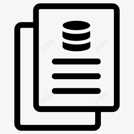 报告文件纸张图标svg_新图网 https://ixintu.com 报告 报告数据 文件 纸张