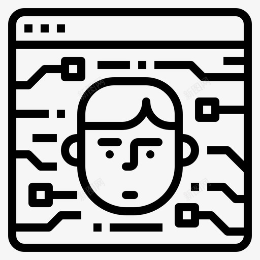 网络身份在线图标svg_新图网 https://ixintu.com 在线 数字货币 网络 身份
