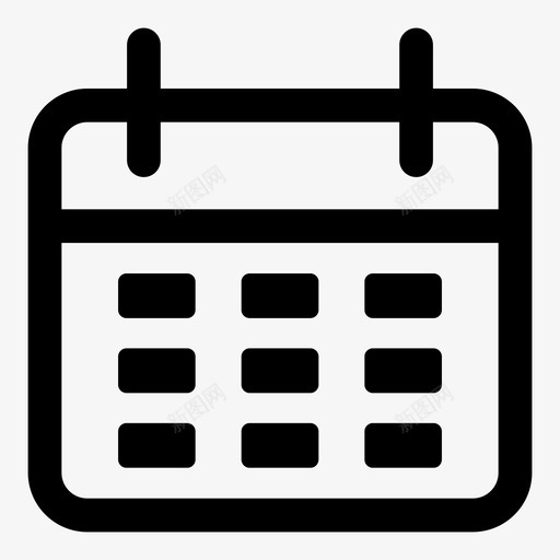 日历日日期图标svg_新图网 https://ixintu.com 周 日 日历 日历事件计划历史记录 日期 月 计划