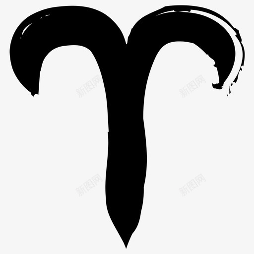 白羊座占星术出生星座图标svg_新图网 https://ixintu.com 出生星座 十二生肖 十二生肖收藏 占星术 星座 白羊座