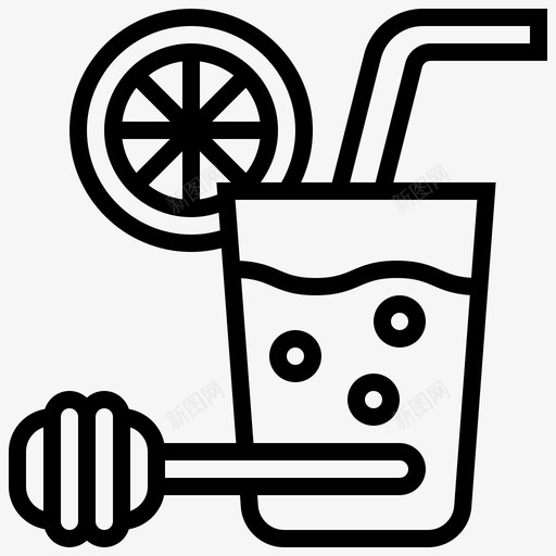 果汁蜂蜜柠檬图标svg_新图网 https://ixintu.com 果汁 柠檬 柠檬水 芹菜素 苏打水 蜂蜜