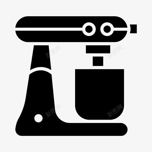搅拌机电器设备图标svg_新图网 https://ixintu.com 厨房 家用 家用电器 搅拌机 标志 电器 设备