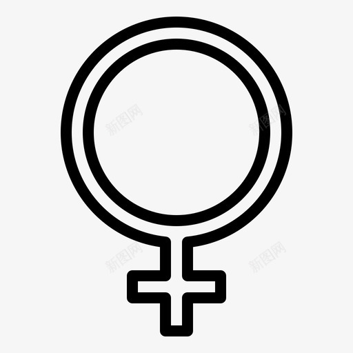 女性生物学性别图标svg_新图网 https://ixintu.com 医学 医疗保健 女性 性别 生物学