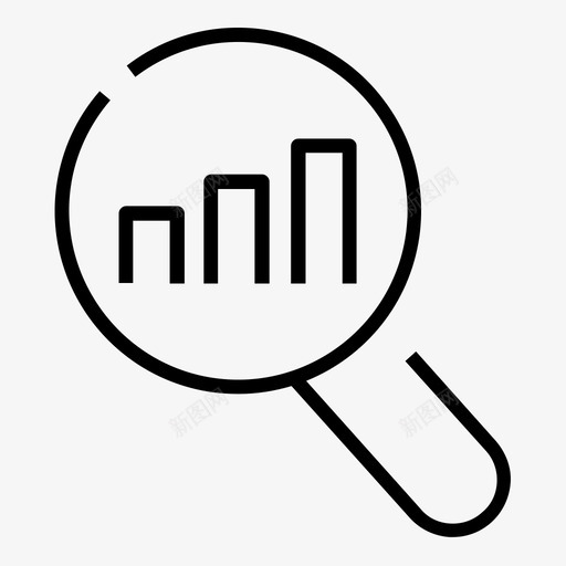 分析监控搜索引擎优化图标svg_新图网 https://ixintu.com 优化 分析 搜索引擎 监控 符号 统计 行集