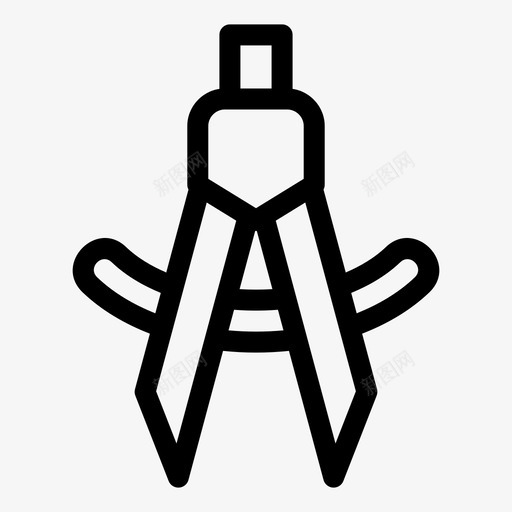 绘图罗盘几何学图标svg_新图网 https://ixintu.com 几何学 器具 绘图 罗盘 设计