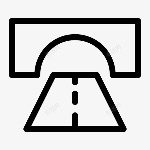 基础设施桥梁道路图标svg_新图网 https://ixintu.com 办公室 基础设施 桥梁 街道 道路 隧道