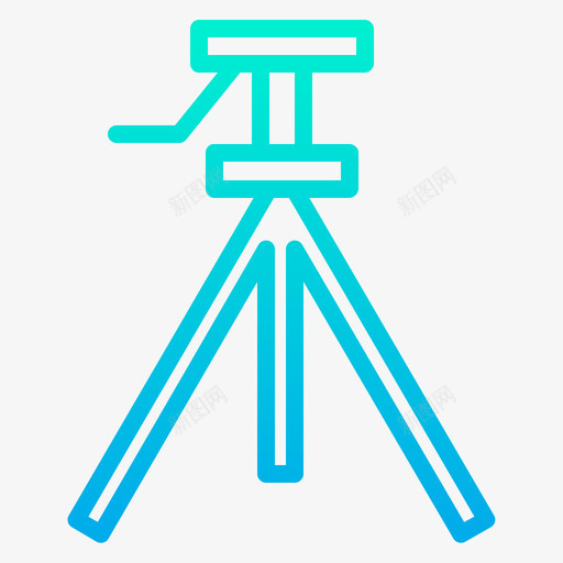 三脚架摄影69梯度图标svg_新图网 https://ixintu.com 三脚架 摄影 梯度