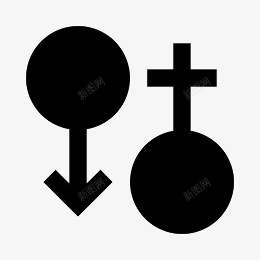 性别男性女性图标svg_新图网 https://ixintu.com 女性 实心 性别 男性 界面