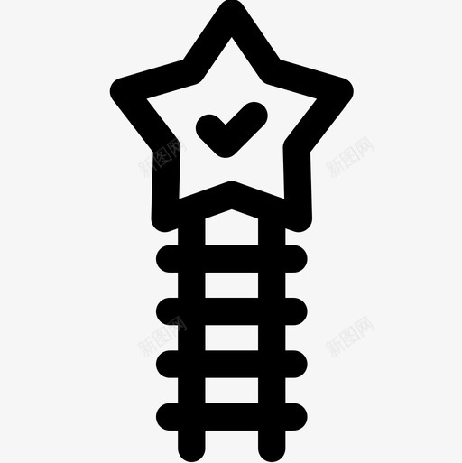 梯子成功37直线型图标svg_新图网 https://ixintu.com 成功 梯子 直线 线型