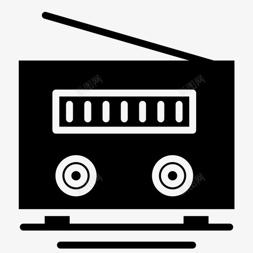 收音机音箱音乐图标svg_新图网 https://ixintu.com 收音机 音乐 音箱
