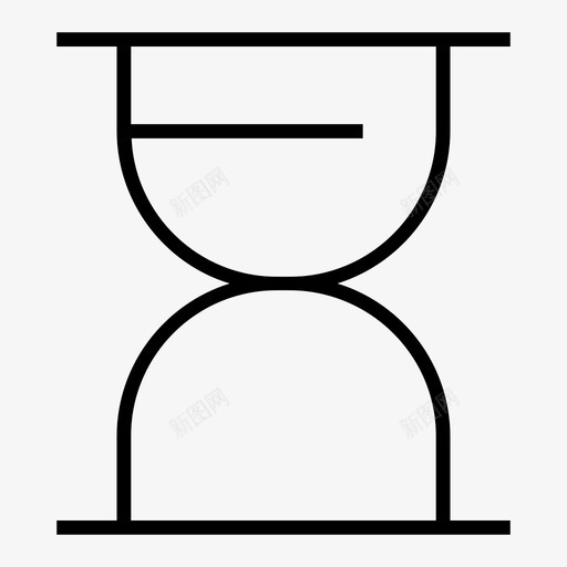 沙漏时间符号线图标集1svg_新图网 https://ixintu.com 时间 沙漏 符号线图标集1