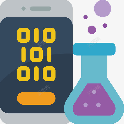 化学数据科学13扁平图标svg_新图网 https://ixintu.com 化学 扁平 数据 科学