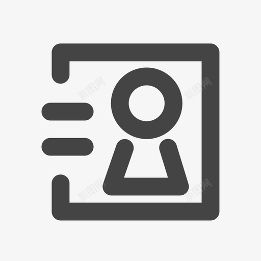 通讯录iconsvg_新图网 https://ixintu.com 通讯录icon 线性 单色 简约