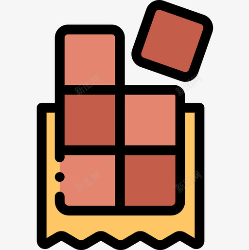 巧克力糖果店2线性颜色图标svg_新图网 https://ixintu.com 巧克力 糖果店2 线性颜色