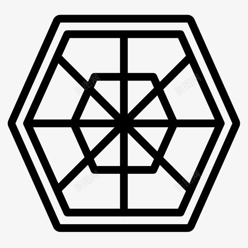窗户建筑窗户线性图标svg_新图网 https://ixintu.com 建筑 窗户 线性