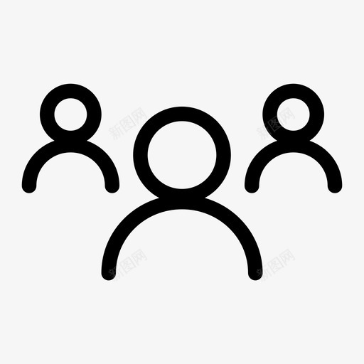 员工团队成员图标svg_新图网 https://ixintu.com 人员 员工 团队 成员 沟通
