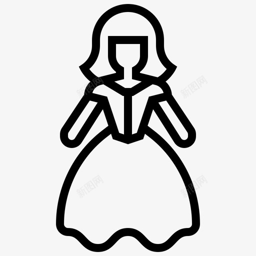 娃娃宝宝孩子图标svg_新图网 https://ixintu.com 公主 娃娃 孩子 宝宝 玩具