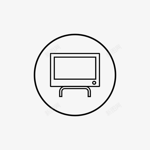 个人电脑台式机显示器图标svg_新图网 https://ixintu.com 个人电脑 办公室 台式机 显示器 服务器