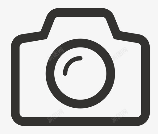 相机 拍照svg_新图网 https://ixintu.com 相机 拍照 线性 单色 简约 圆润