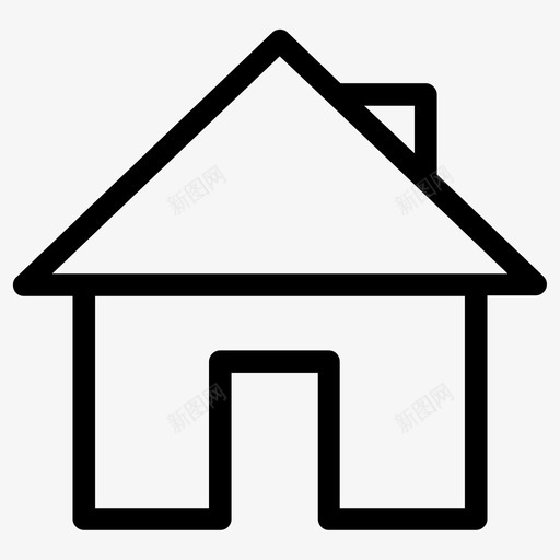 家房子家按钮图标svg_新图网 https://ixintu.com 房子 按钮