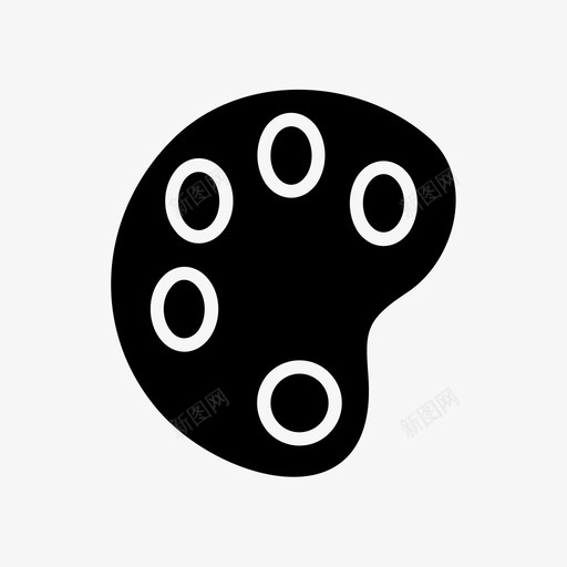 画板画笔颜色图标svg_新图网 https://ixintu.com 画板 画笔 装饰 颜色