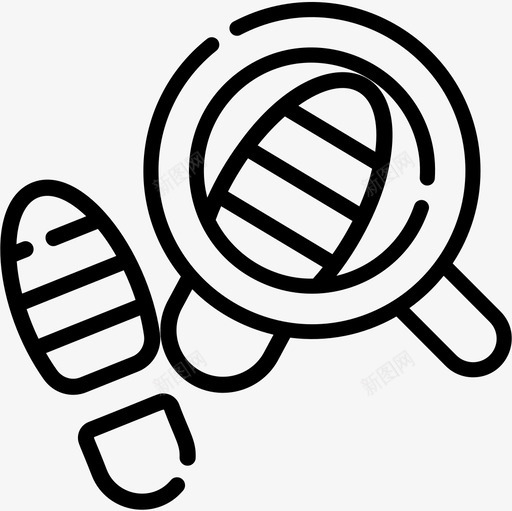 足迹犯罪调查27直系图标svg_新图网 https://ixintu.com 犯罪 直系 调查 足迹