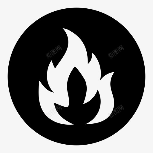 火焰篝火燃烧图标svg_新图网 https://ixintu.com 火焰 热 燃烧 篝火