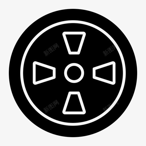 风扇涡轮机风图标svg_新图网 https://ixintu.com 涡轮机 生化 立体 雕文 风扇
