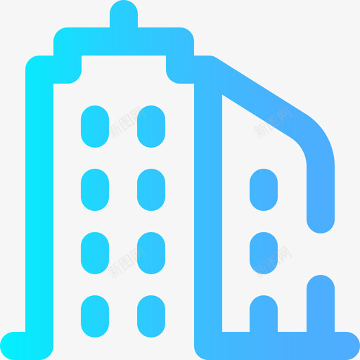 建筑物商业305坡度图标svg_新图网 https://ixintu.com 商业305 坡度 建筑物