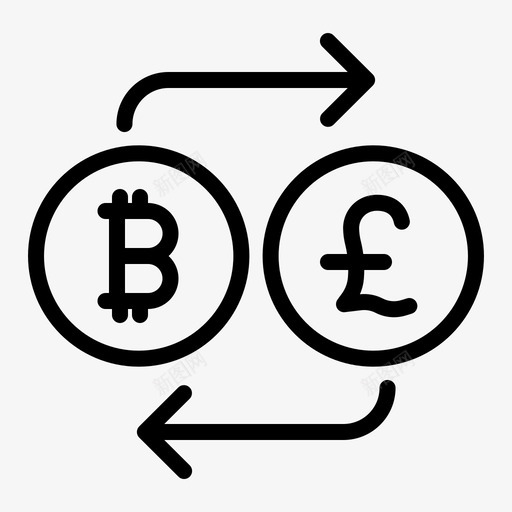 比特币比特币102线性图标svg_新图网 https://ixintu.com 比特 线性