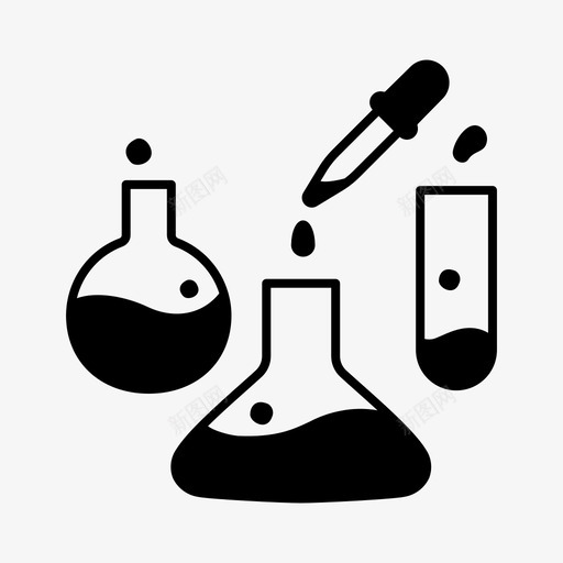 科学教育实验图标svg_新图网 https://ixintu.com 学习 学校 实验 教育 科学 符号