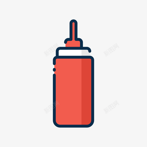 酱汁街头食品6原色图标svg_新图网 https://ixintu.com 原色 街头 酱汁 食品