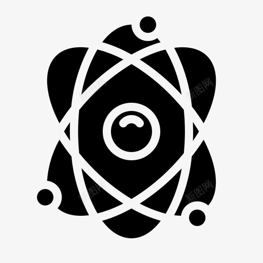 原子化学电子图标svg_新图网 https://ixintu.com 化学 原子 字形 教育 电子 科学