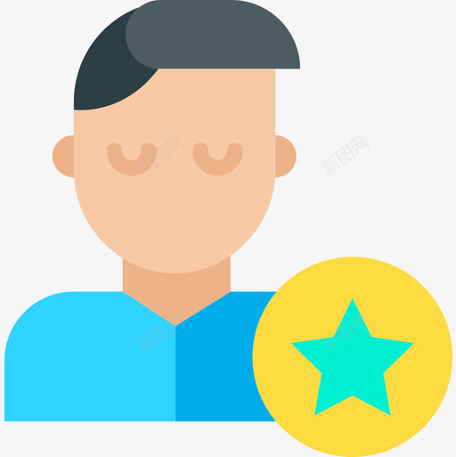 用户工作提升3扁平图标svg_新图网 https://ixintu.com 工作 扁平 提升 用户