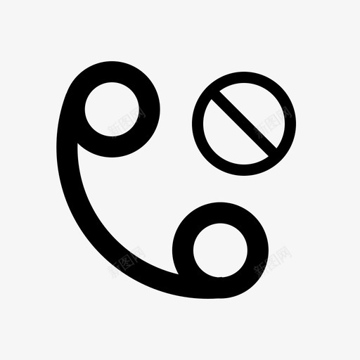 呼叫错误通信失败图标svg_新图网 https://ixintu.com 信号 呼叫 失败 无信 禁止 通信 错误