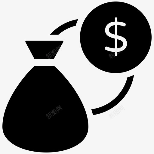 货币兑换美元兑换外汇图标svg_新图网 https://ixintu.com 兑换 图标 外汇 字形 投资 现金流 美元 货币 金融