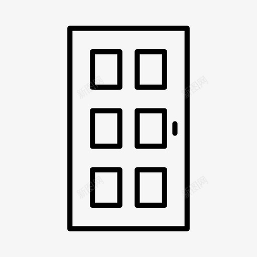 门建筑门道图标svg_新图网 https://ixintu.com 入口 平面图 建筑 门道