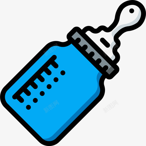 喂食器养育儿童5线性颜色图标svg_新图网 https://ixintu.com 儿童 养育 喂食 线性 颜色