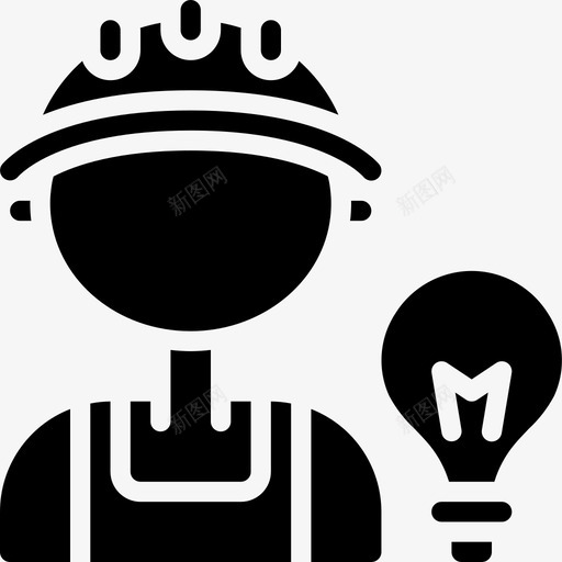 电工专业20填充图标svg_新图网 https://ixintu.com 专业 填充 电工