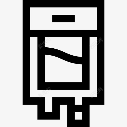 静脉输液袋医院55号直线型图标svg_新图网 https://ixintu.com 55号 医院 直线 线型 输液 静脉