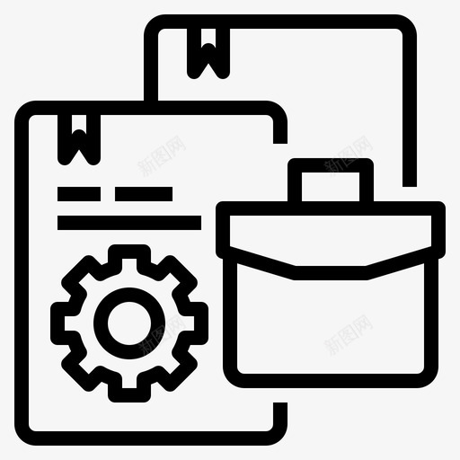 文件工程56线性图标svg_新图网 https://ixintu.com 工程 文件 线性