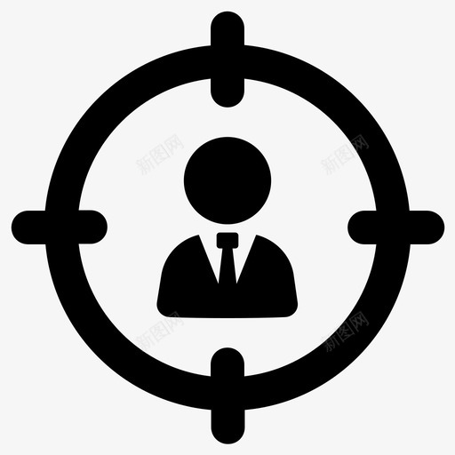就业业务招聘图标svg_新图网 https://ixintu.com 业务 就业 招聘 目标