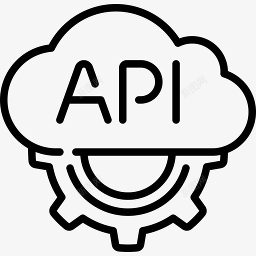 Api互联网技术19线性图标svg_新图网 https://ixintu.com Api 互联网 技术 线性