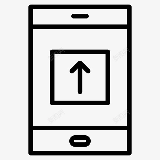 上传手机手机设备图标svg_新图网 https://ixintu.com 上传 图标 手机 方向 线图 设备